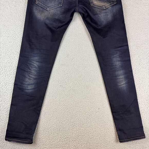 Diesel Men's Skinny Jeans - Dark Blue with Black Patch - Picture 15 of 15